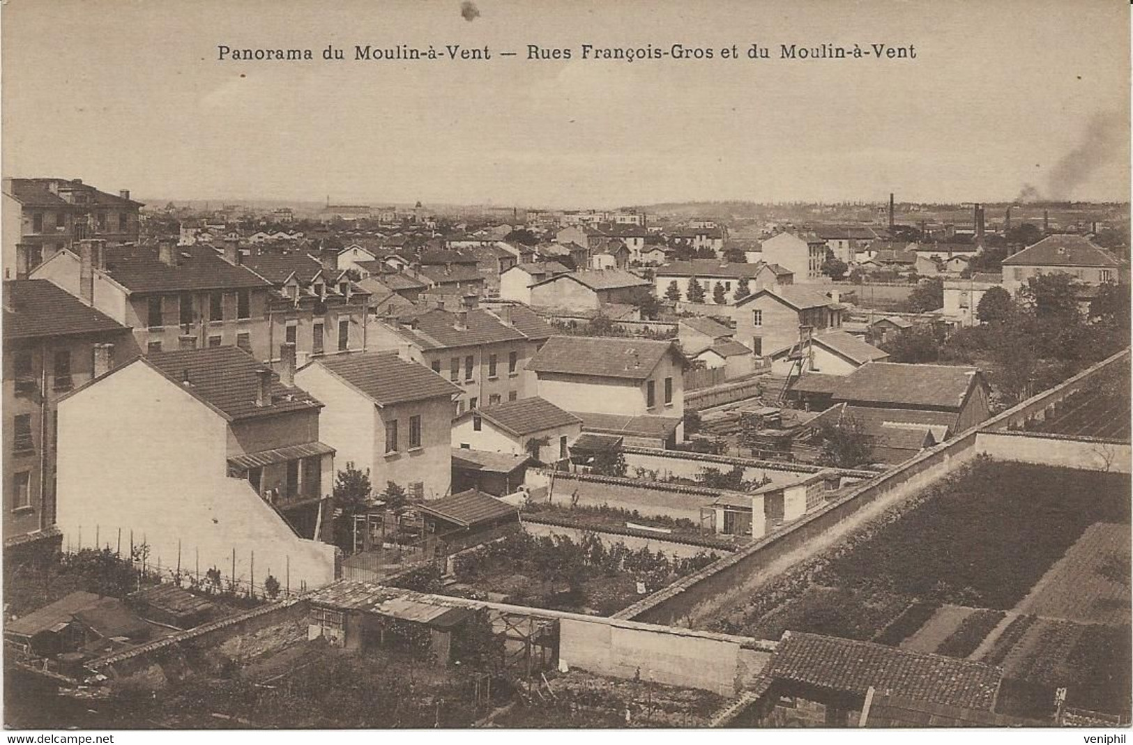 VENISSIEUX - PANORAMA DU MOULIN A VENT -RUE FRANCOIS-GROS ET DU MOULIN A VENT - Vénissieux