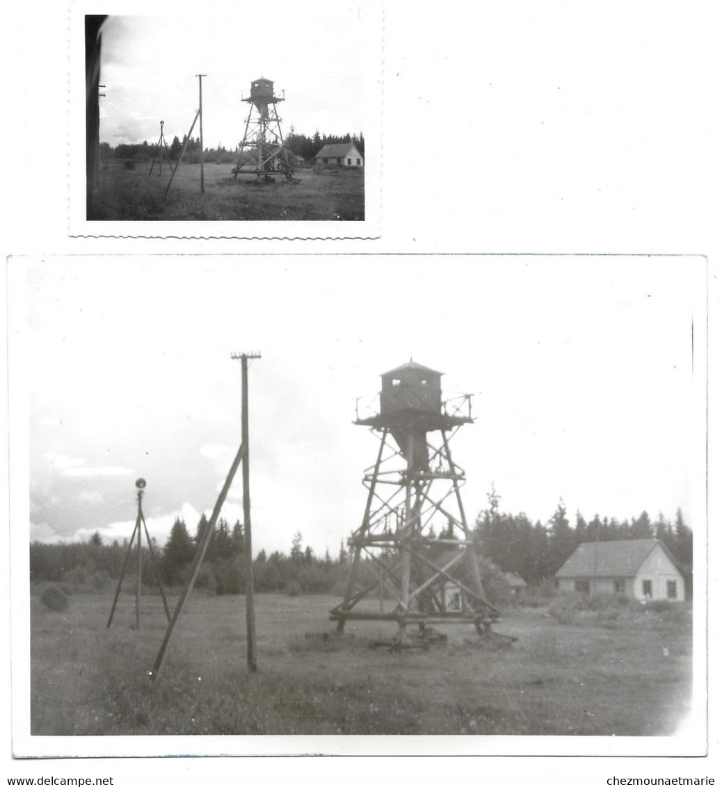 LE MIRADOR A LA FRONTIERE RUSSE - LOT DE 2 PHOTOS - Guerra, Militares