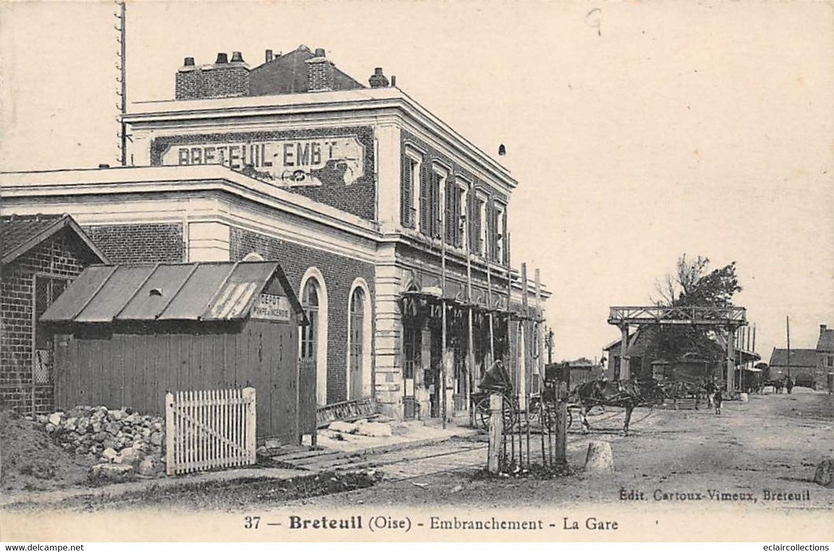 Breteuil          60          Extérieur. Embranchement De La Gare         (voir Scan) - Breteuil