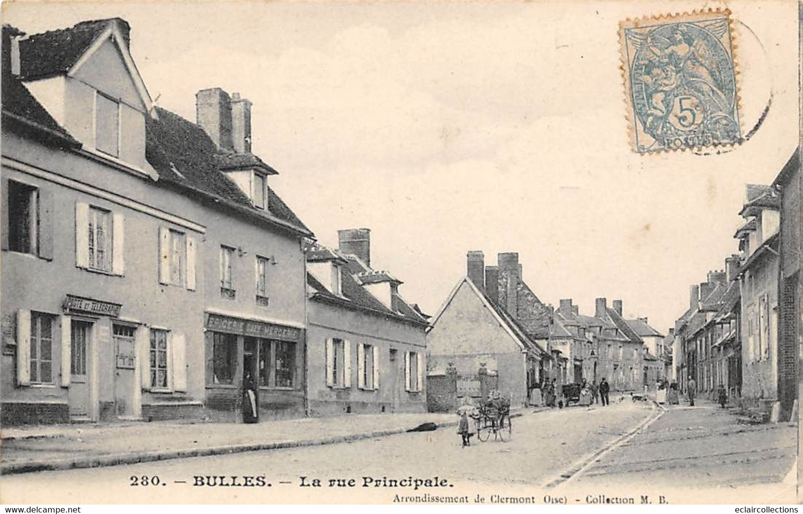 Bulles        60         Rue Principale . Poste Et Café Epicerie Mercerie        (voir Scan) - Other & Unclassified