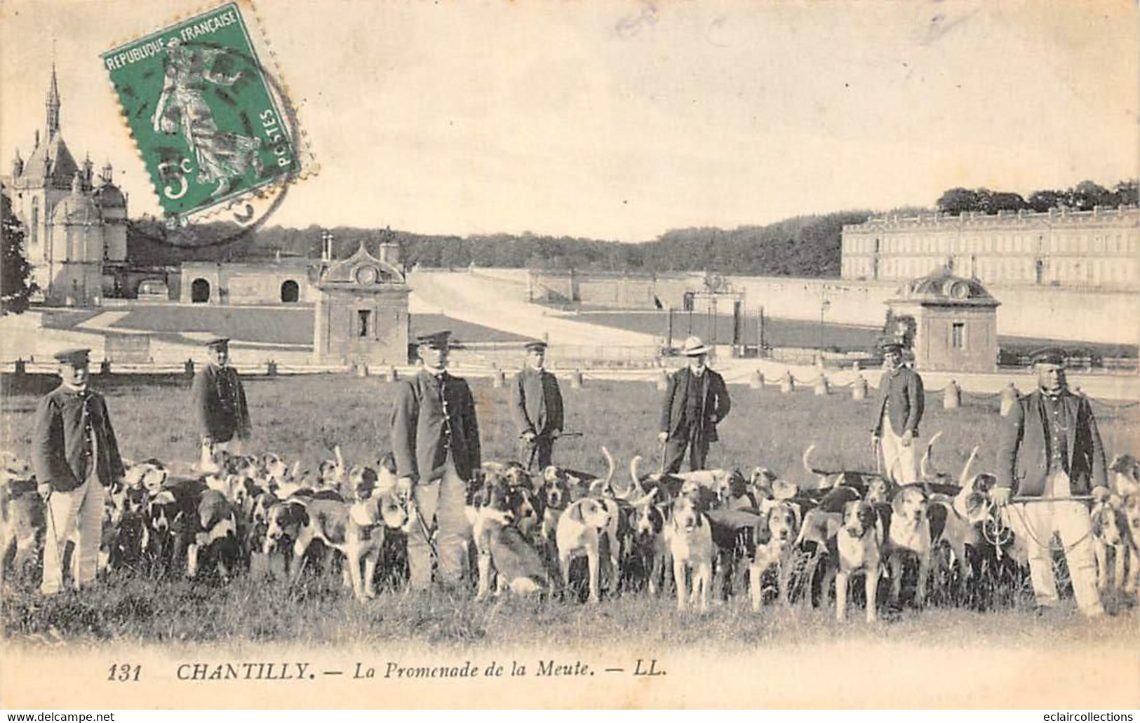 Chantilly          60          Chasse à Courre.   Promenade De La Meute           (voir Scan) - Chantilly