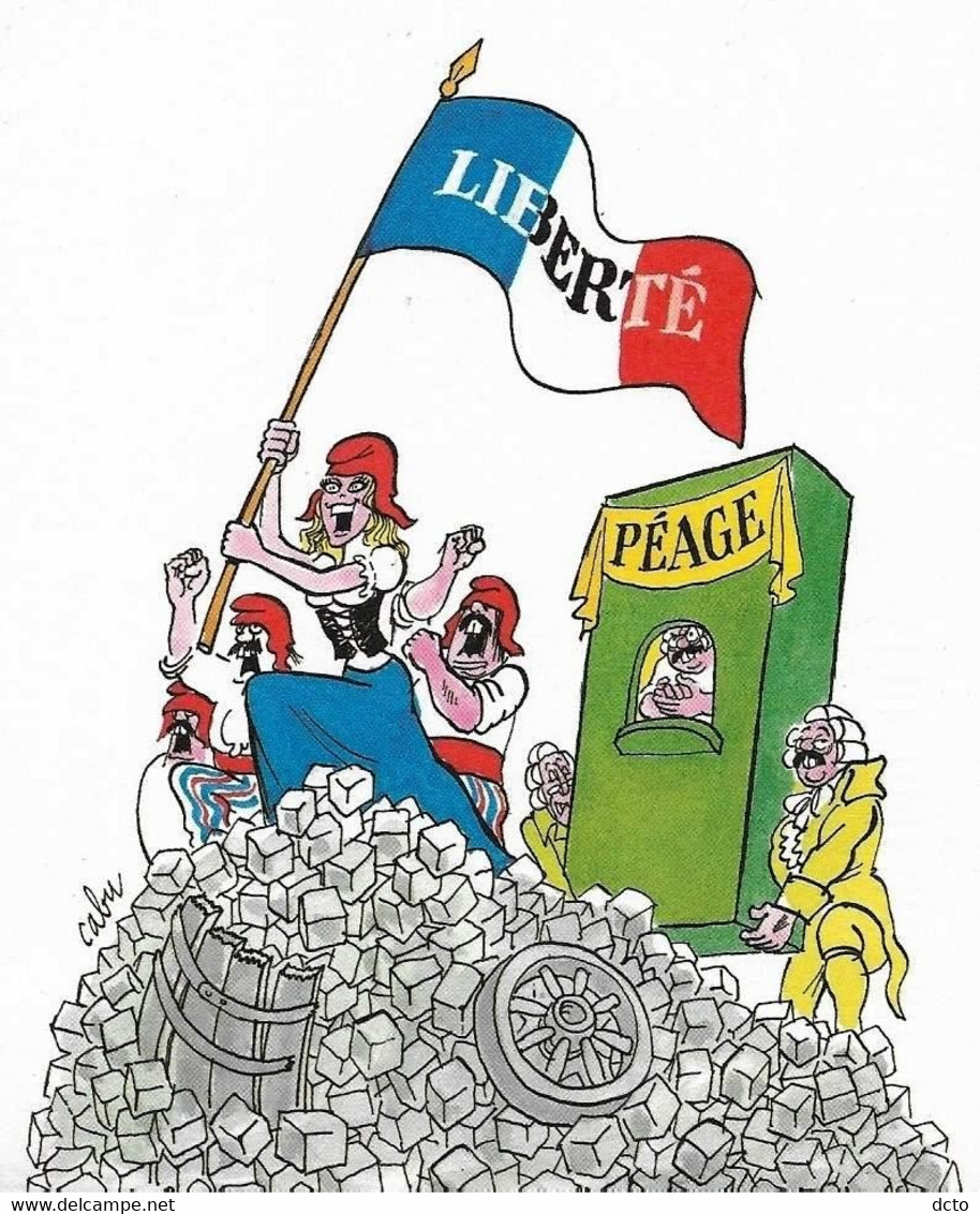 3 Cpm CABU Bicentenaire De La Révolution Française 1989 Nouvelles Images CP 1103-1109-1110 - Cabu
