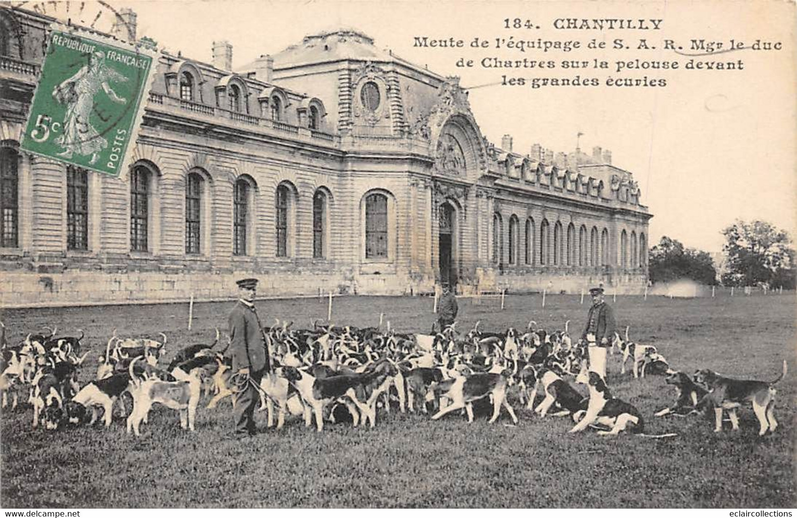 Chantilly          60          Chasse à Courre.  Meute De L'équipage Du Duc De Chartres       (voir Scan) - Chantilly