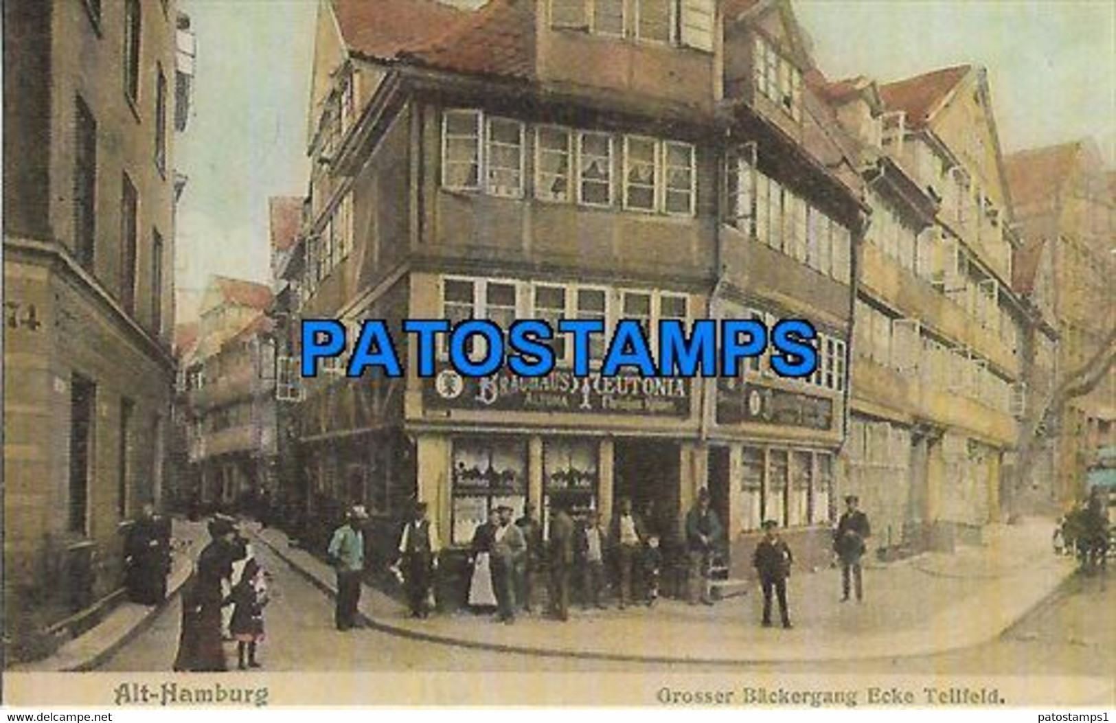 146748 GERMANY HAMBURG LARGE BAKER'S CORNER PART FIELD POSTAL POSTCARD - Otros & Sin Clasificación