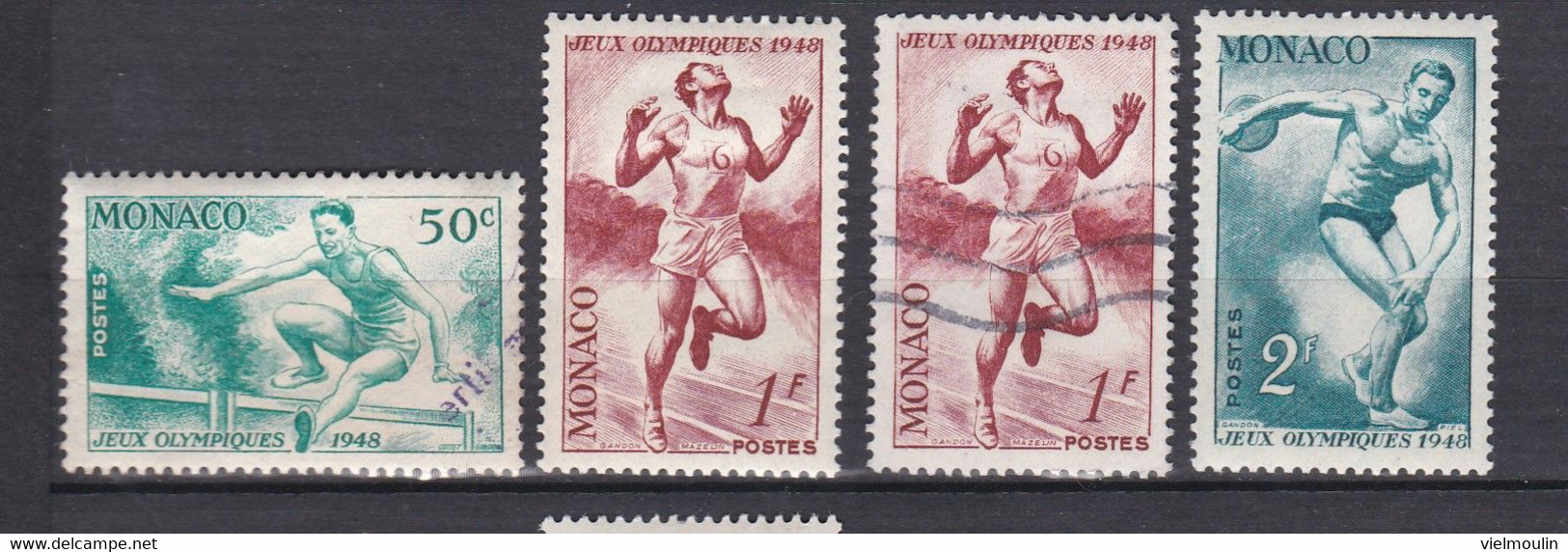 TIMBRES MONACO  JEUX OLYMPIQUES 1948 * DU N° 319 AU 321 PM - Andere & Zonder Classificatie