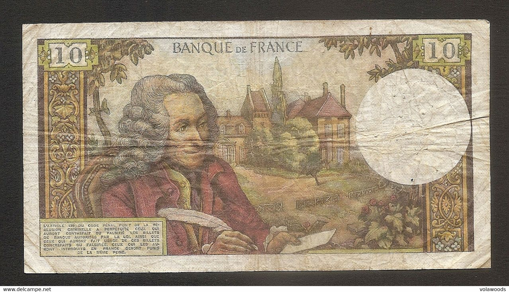 Francia - Banconota Circolata Da 10 Franchi P-147d.4 - 1971 #19 - 10 F 1963-1973 ''Voltaire''