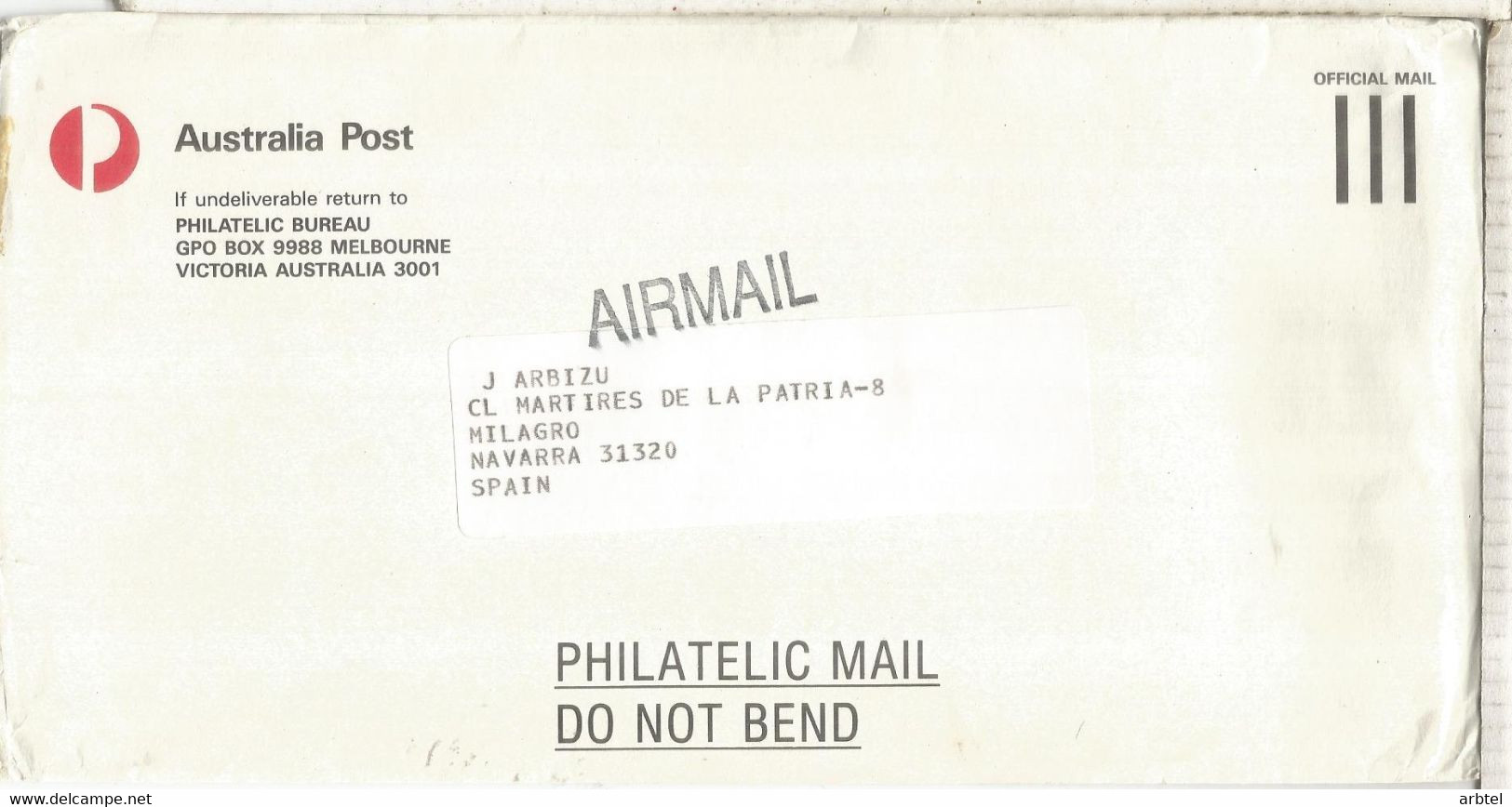 AUSTRALIA POST OFFICIAL MAIL - Dienstzegels