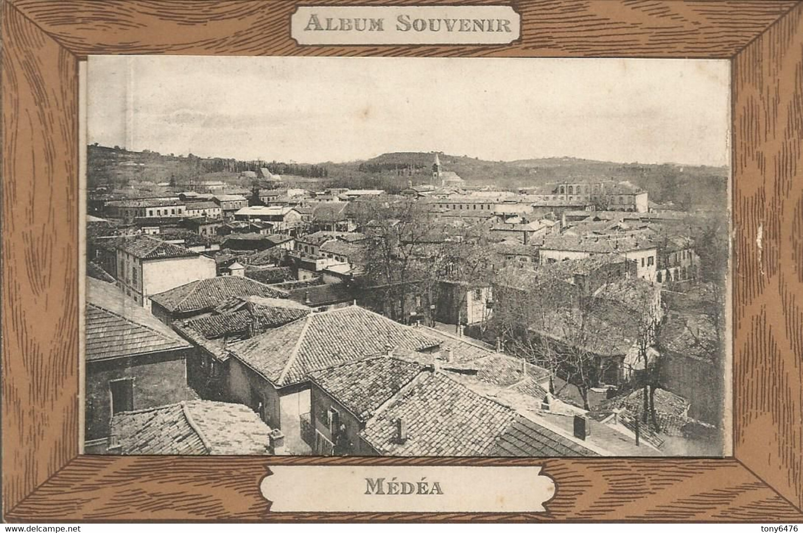 3 X CP DE MEDEA EN ALGERIE  1 CARTE A SYSTEME + 6 VUES ,1 GROUPE DE SPAHIS+ LA PLACE, SOLDAT Marcel 1916 - Medea