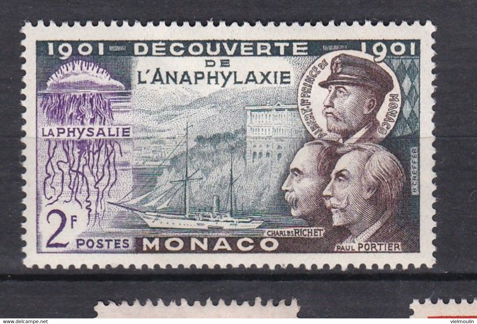 TIMBRES MONACO  ANAPHYLAXIE ** DU N° 394  PM - Autres & Non Classés