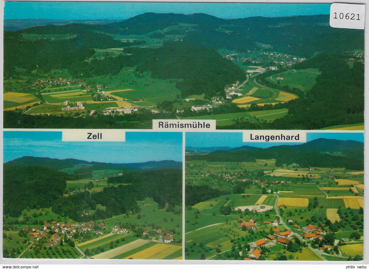 Flugaufnahme Rämismühle, Zell ZH, Langenhard - Volg - Zell