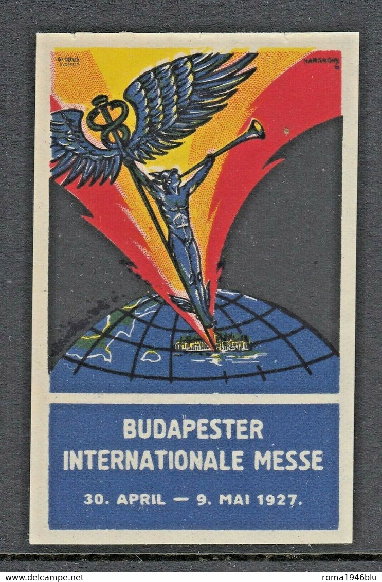 BUDAPEST 1927 FOIRE INTERNATIONALE DE BUDAPEST - Erinnophilie