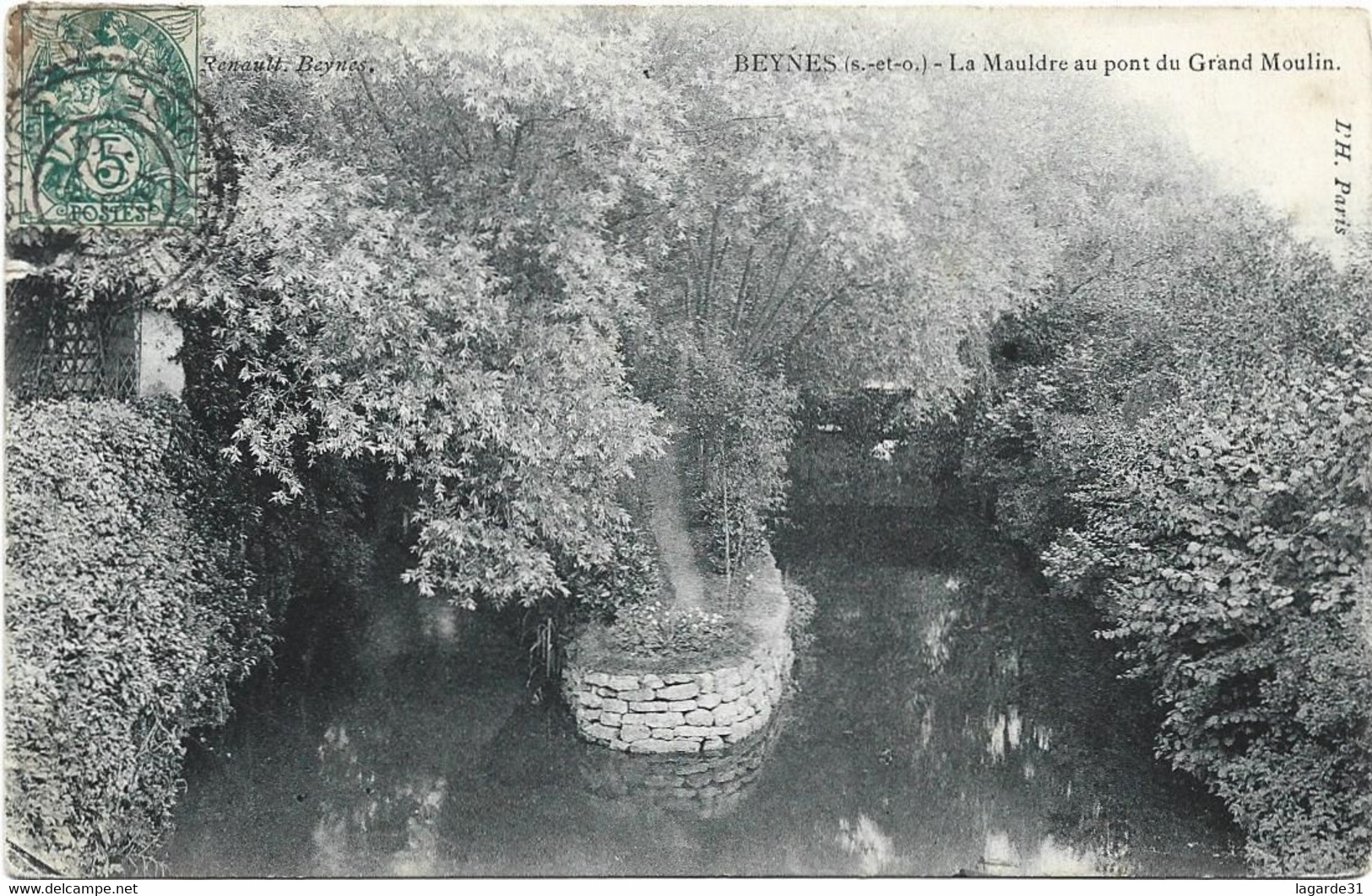 78 BEYNES - La Mauldre Au Pont Du Grand Moulin - Beynes