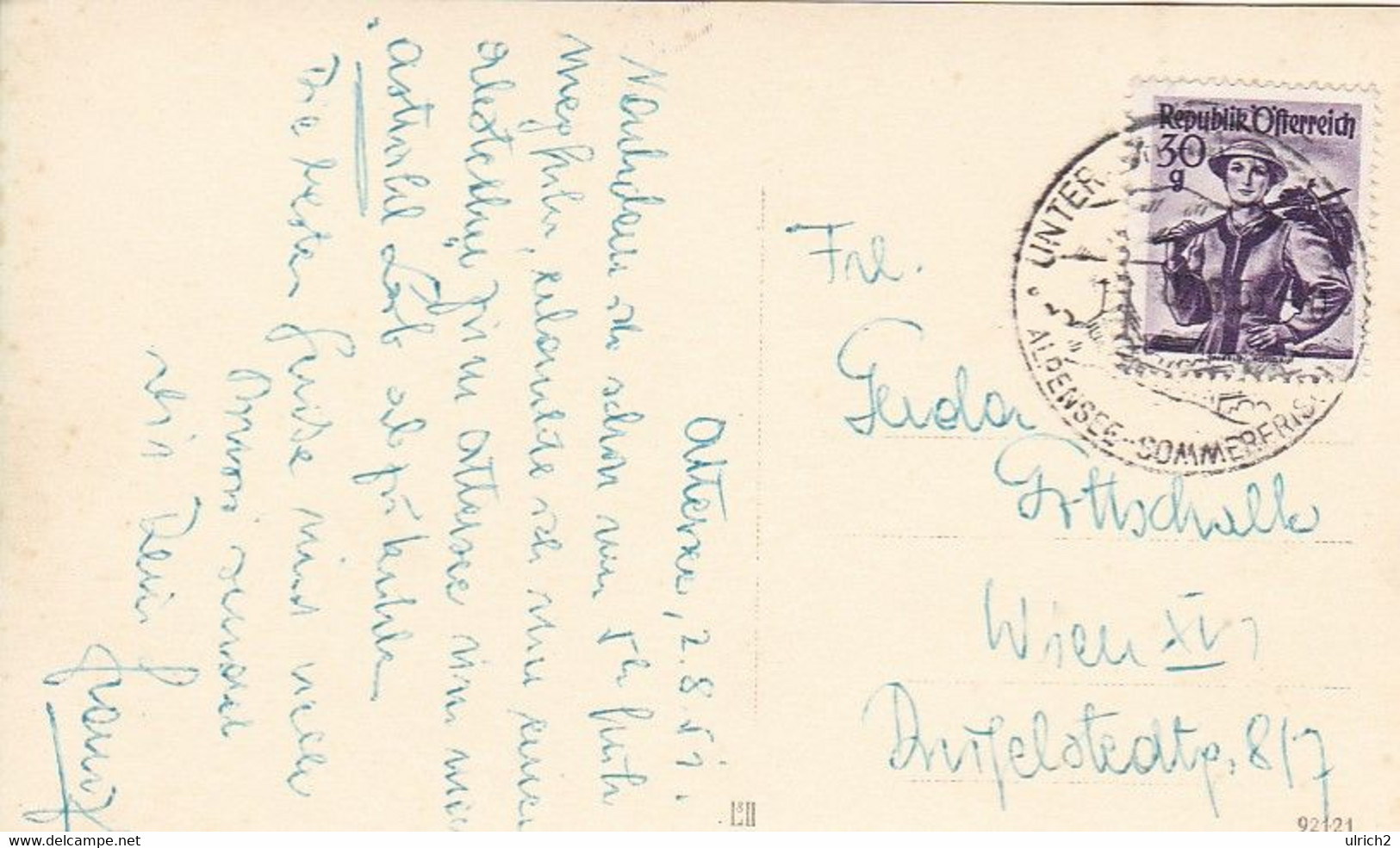 AK Unterach Am Attersee - 1951 (52633) - Attersee-Orte