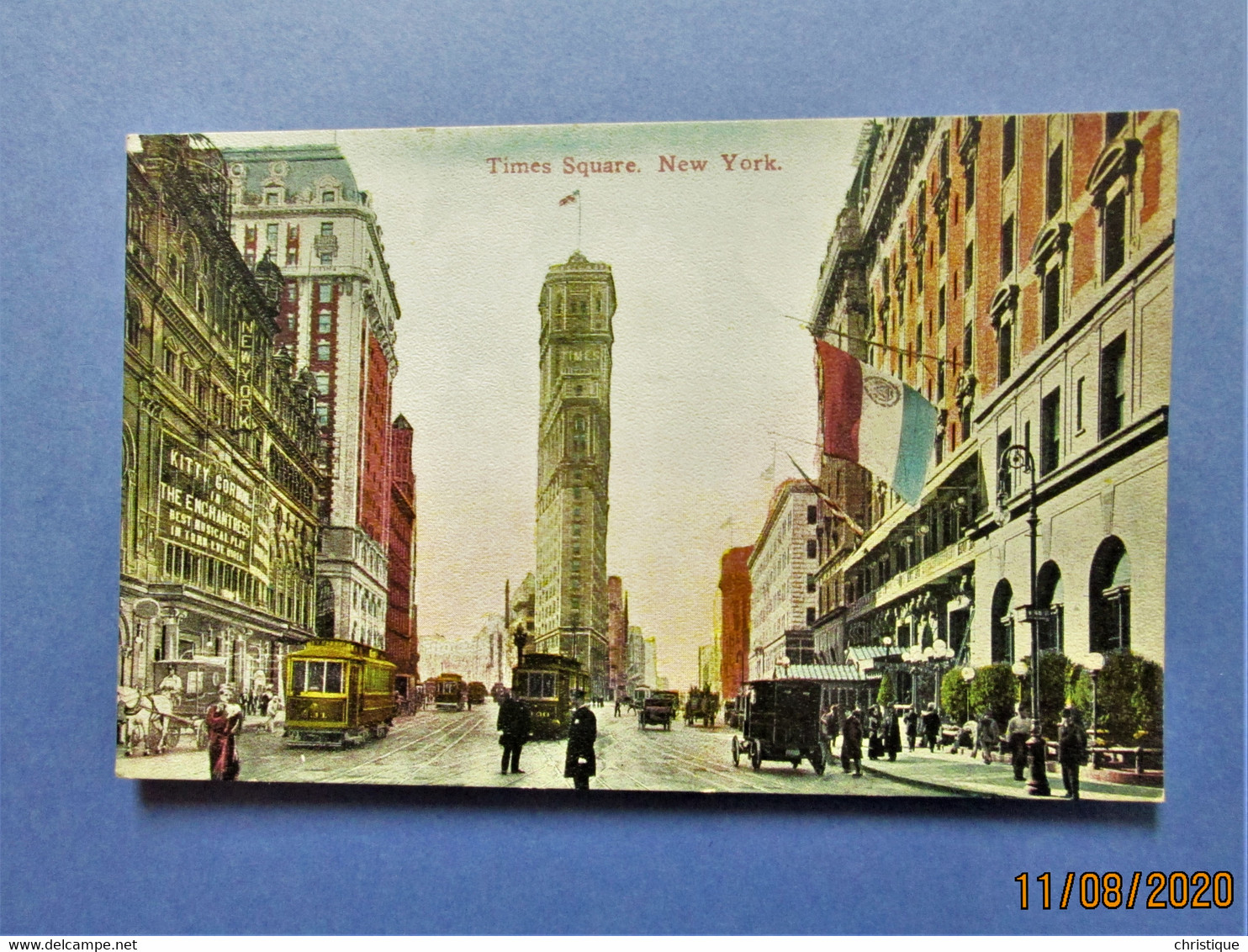 Times Square  New York City  Trollies,  Horse And Carriages  People   1907-1918 Unused - Time Square