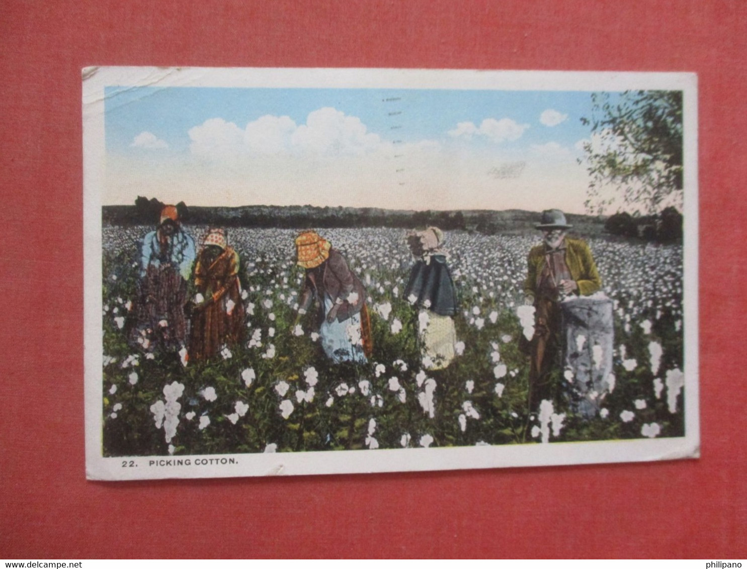> Black Americana  Picking Cotton       Ref 4478 - Black Americana