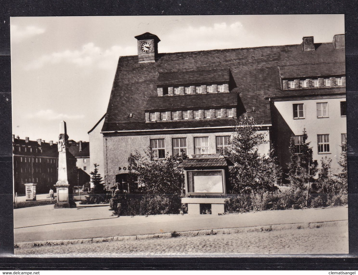 197U * JOHANNGEORGENSTADT * ERZGEBIRGE * POSTAMT MIT POSTSÄULE **! - Johanngeorgenstadt