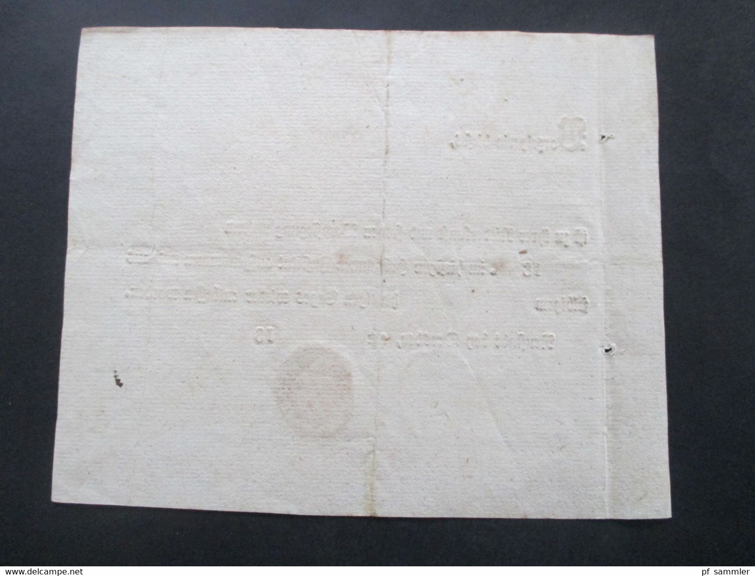 Vorphila Sachsen Dresden 29.4.1813 Dokument Maria Theresia Dokument über Die Aufnahme Hebammen Institut Zur Niederkunft - Prephilately