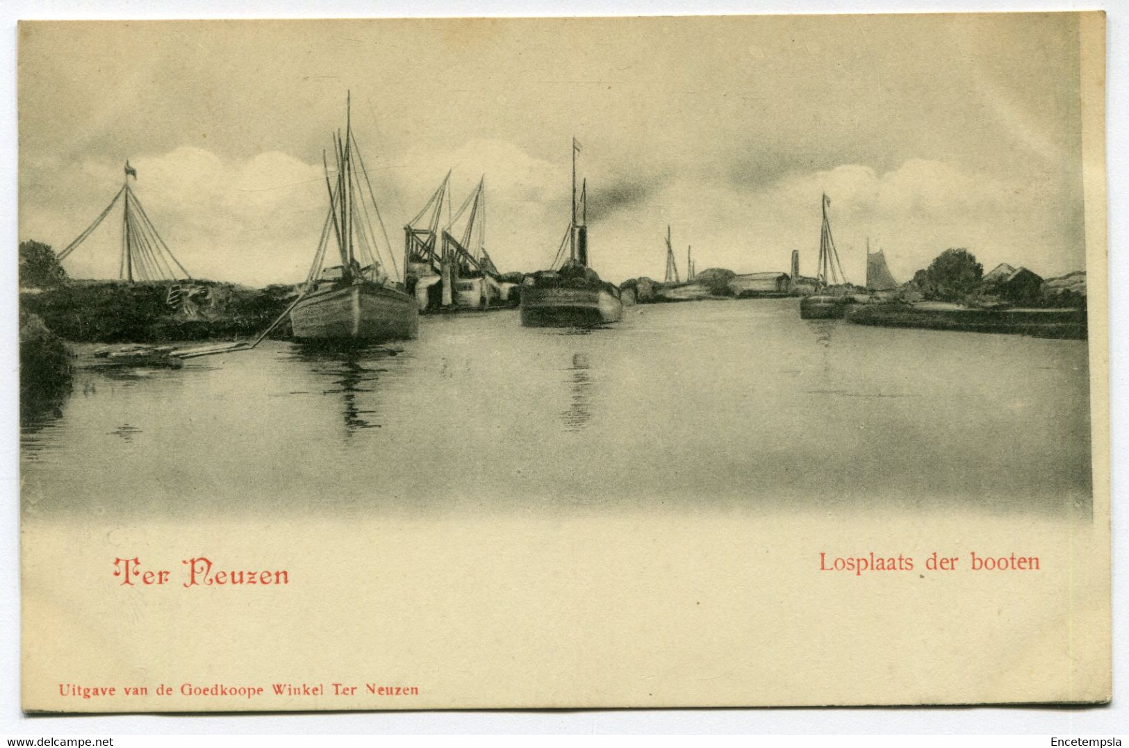 CPA - Carte Postale - Pays-Bas - Ter Neuzen - Losplaats Der Booten  (BR14699) - Terneuzen