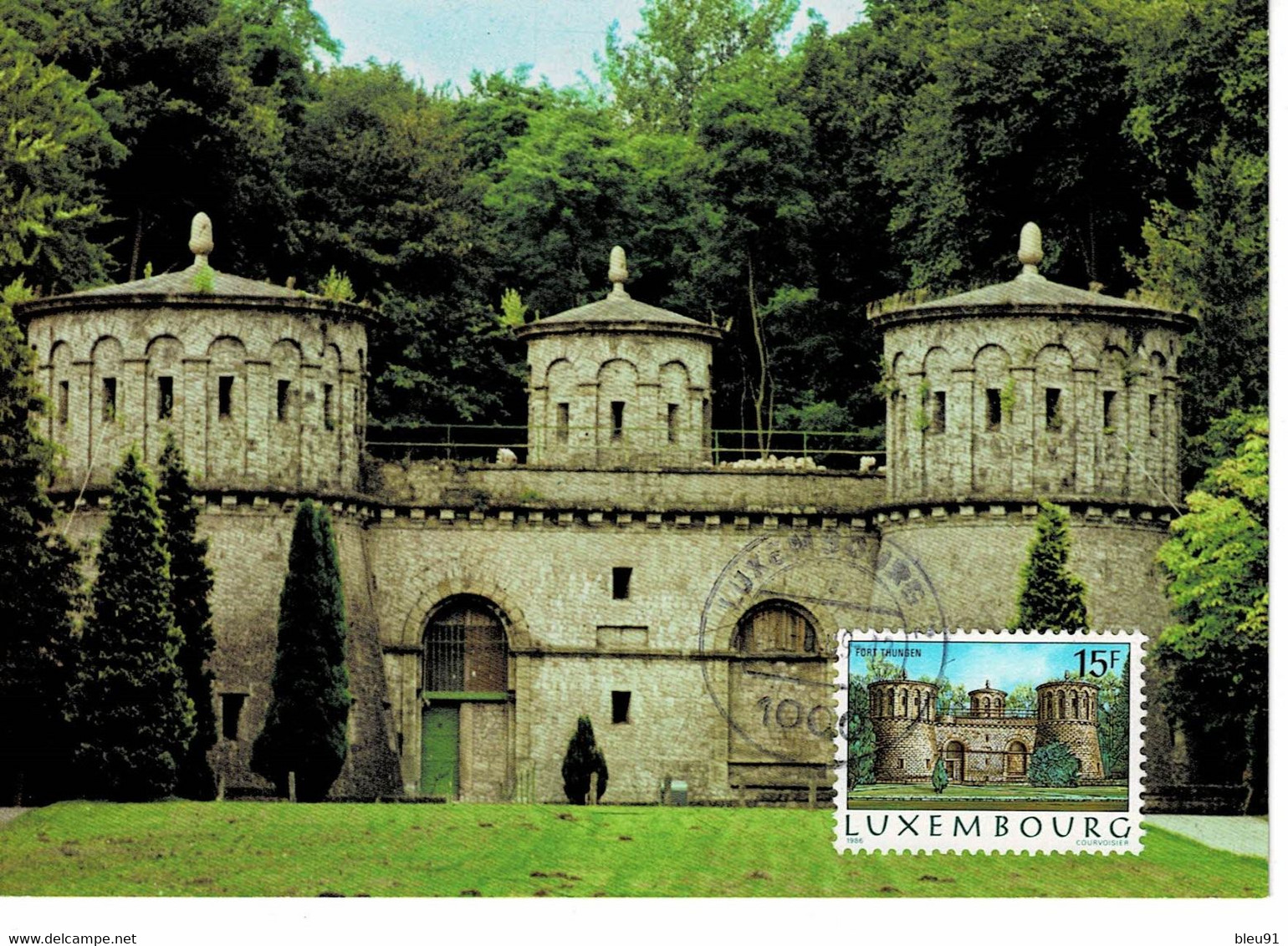 CARTE MAXIMUM  LUXEMBOURG FORT THUNGEN - Maximum Cards