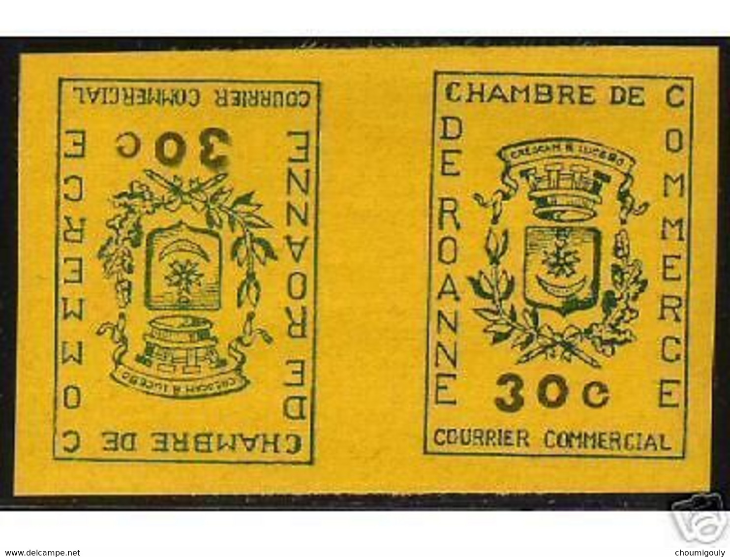 FRANCE STAMP TIMBRE DE GREVE CERES N° 11 ROANNE 1968 EN PAIRE TETE BECHE - Other & Unclassified