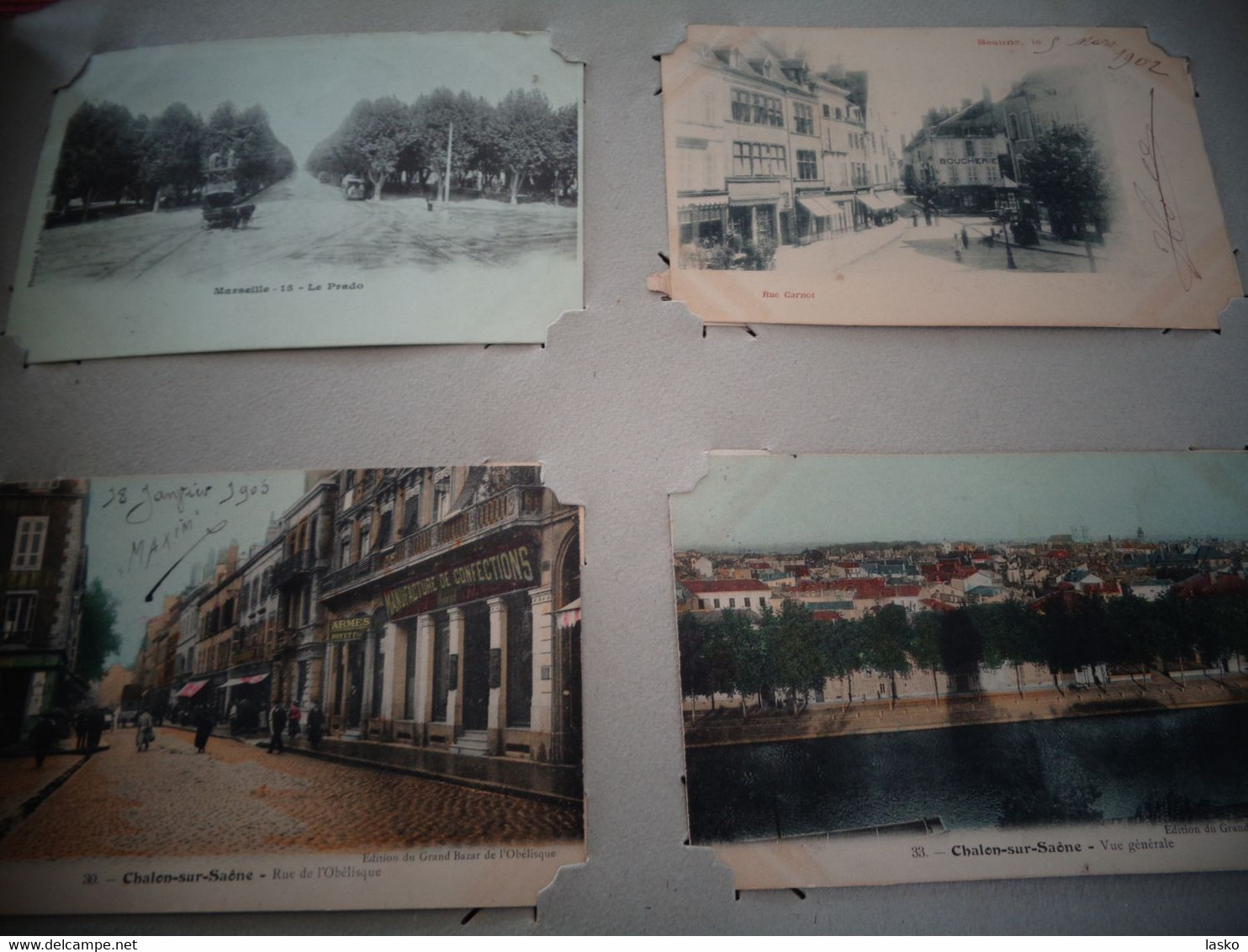 ALBUM DE CARTES ANCIENNES DE FAMILLE , FRANCE - ETRANGER - TOUTES LES CARTES SONT SCANER