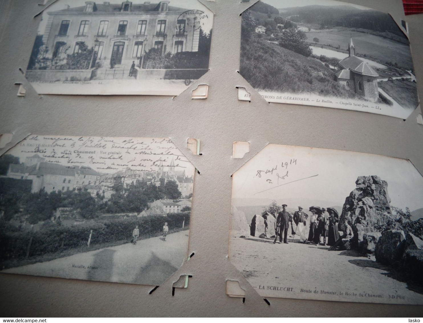 ALBUM DE CARTES ANCIENNES DE FAMILLE , FRANCE - ETRANGER - TOUTES LES CARTES SONT SCANER