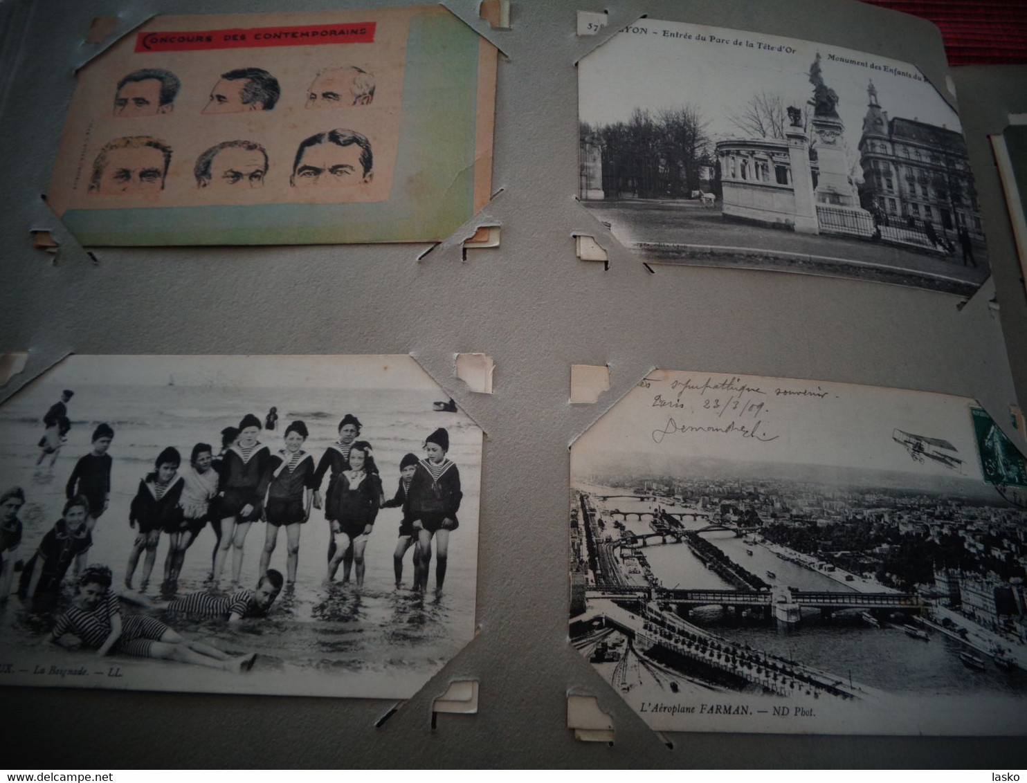 ALBUM DE CARTES ANCIENNES DE FAMILLE , FRANCE - ETRANGER - TOUTES LES CARTES SONT SCANER