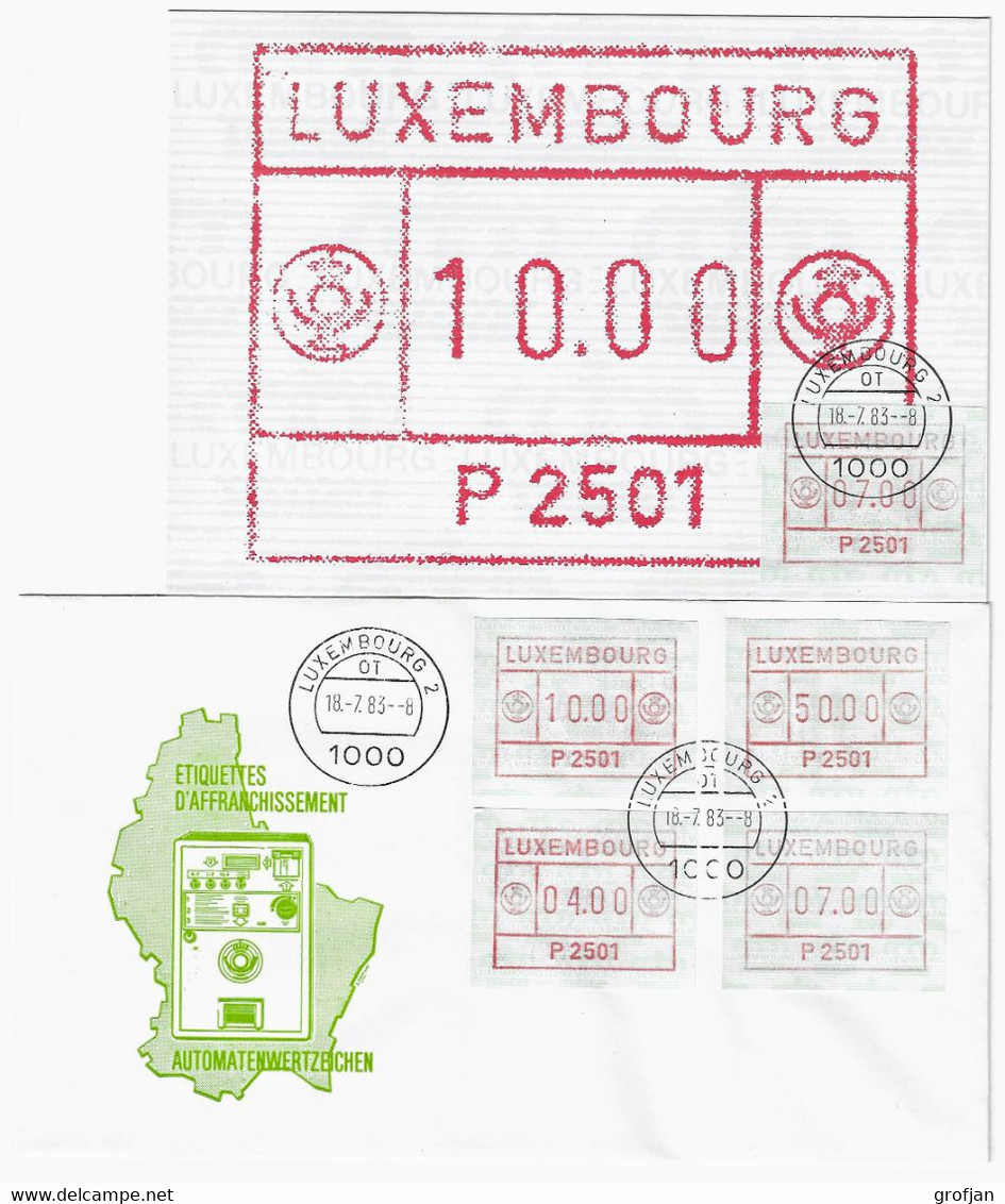 Timbres De Distributeurs - Automatenmarken - FDC - Collection De 16 Pièces - Vignettes D'affranchissement