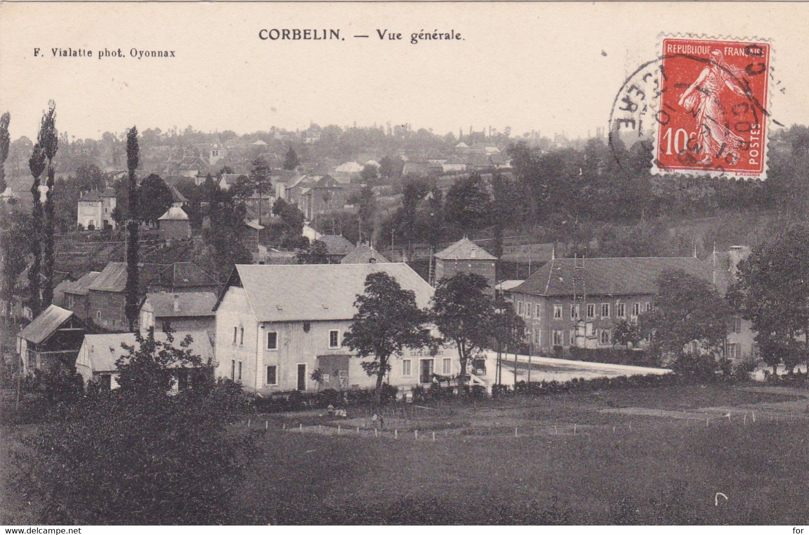 Isère : CORBELIN : Vue Générale : 1910 : - Corbelin