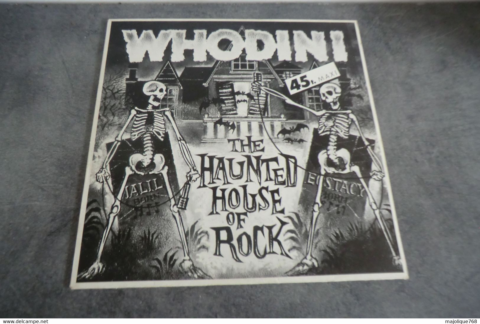 Disque De Whodini 45 Tours Maxi - The Haunted House Of Rock - JIV 124015 -  Netherlands  1983 - Rap & Hip Hop