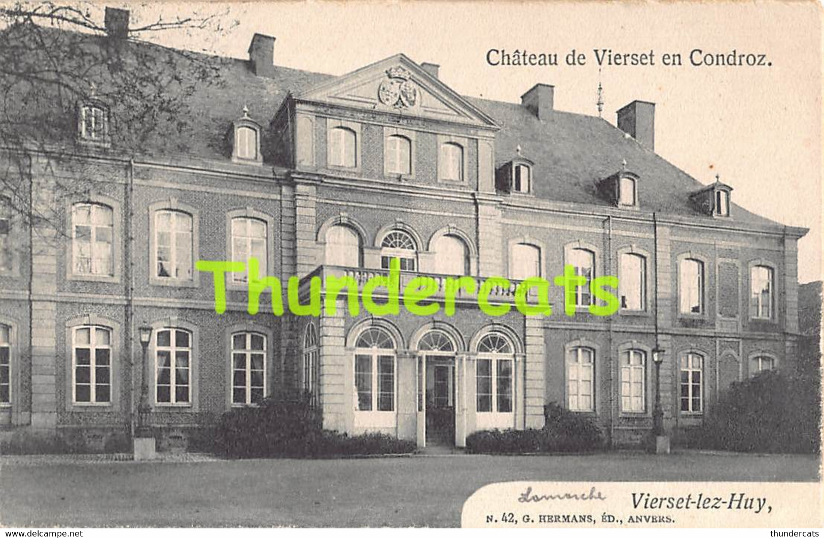 CPA CHATEAU DE VIERSET EN CONDROZ VIERSET LEZ HUY - Modave