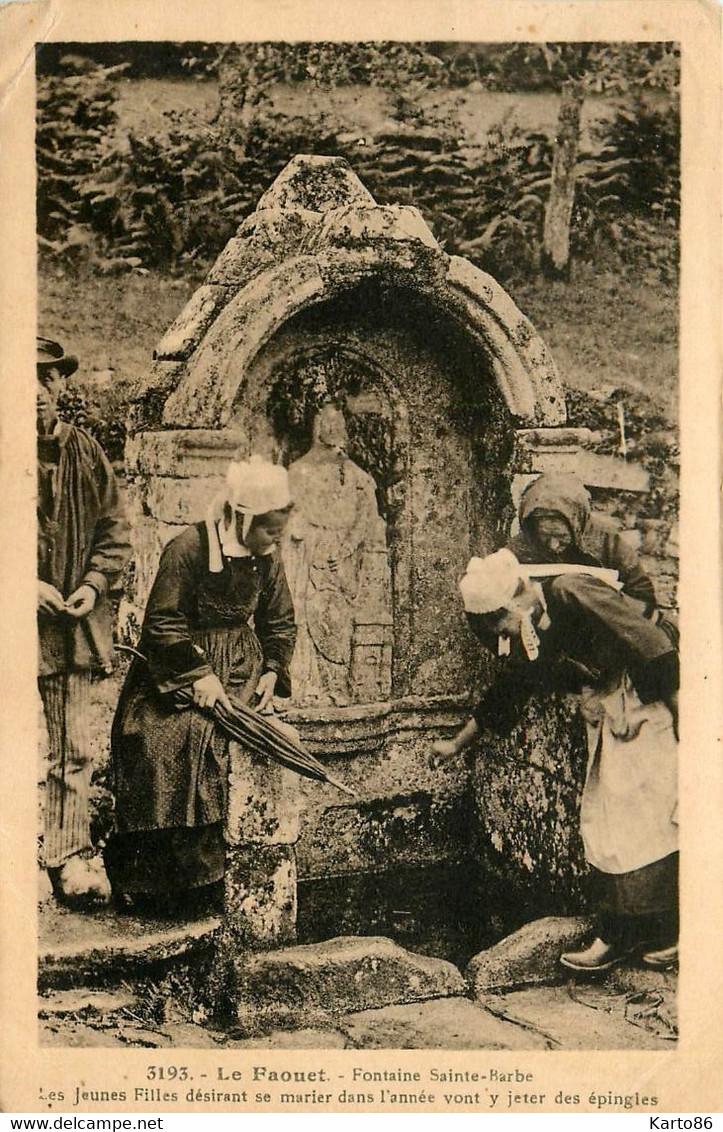 Le Faouët * La Fontaine Ste Barbe * Coiffe Femmes - Faouët