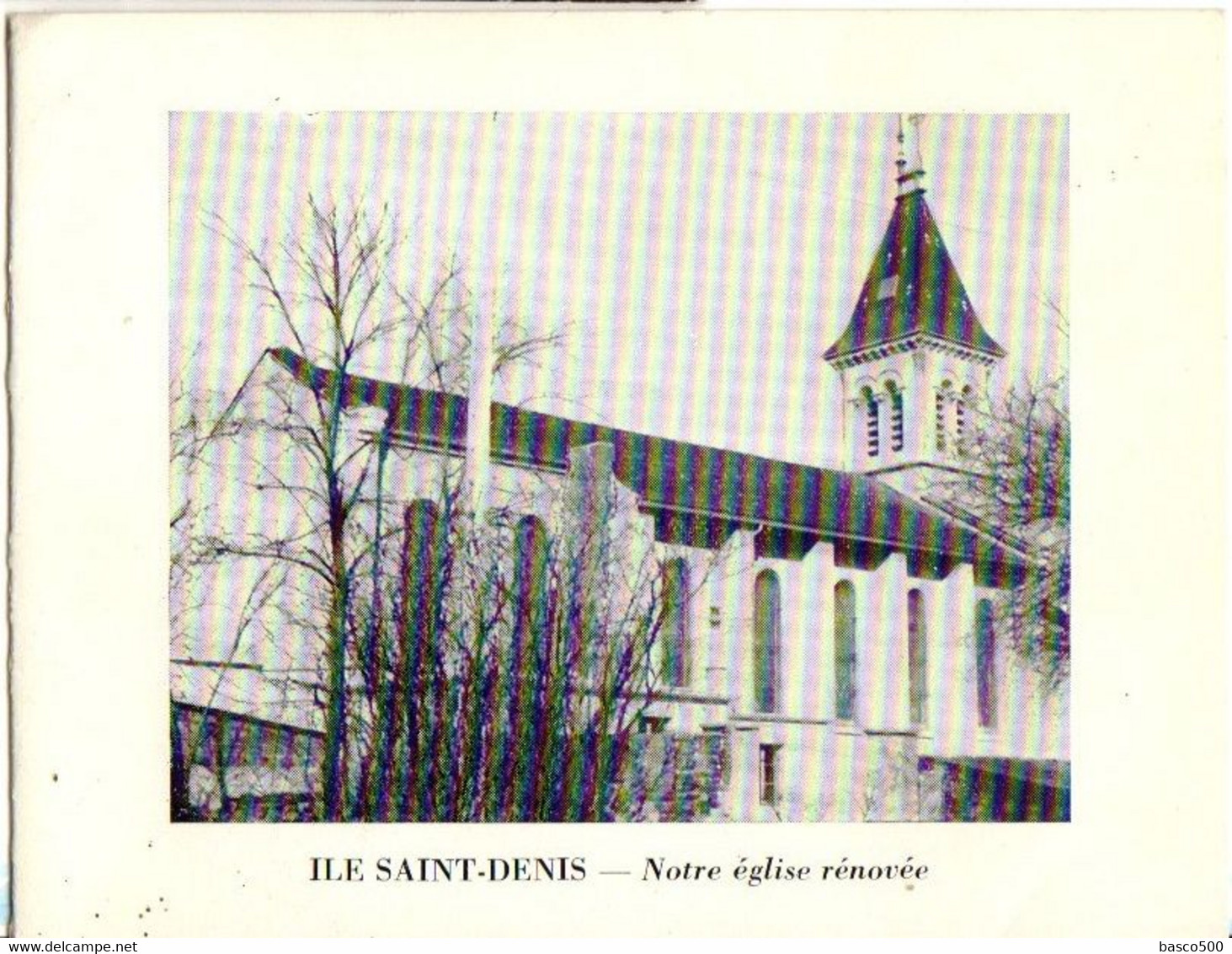 1963 ILE SAINT DENIS : EGLISE & CLOCHE "Marie-Germaine" écrite Par Le CURE - L'Ile Saint Denis