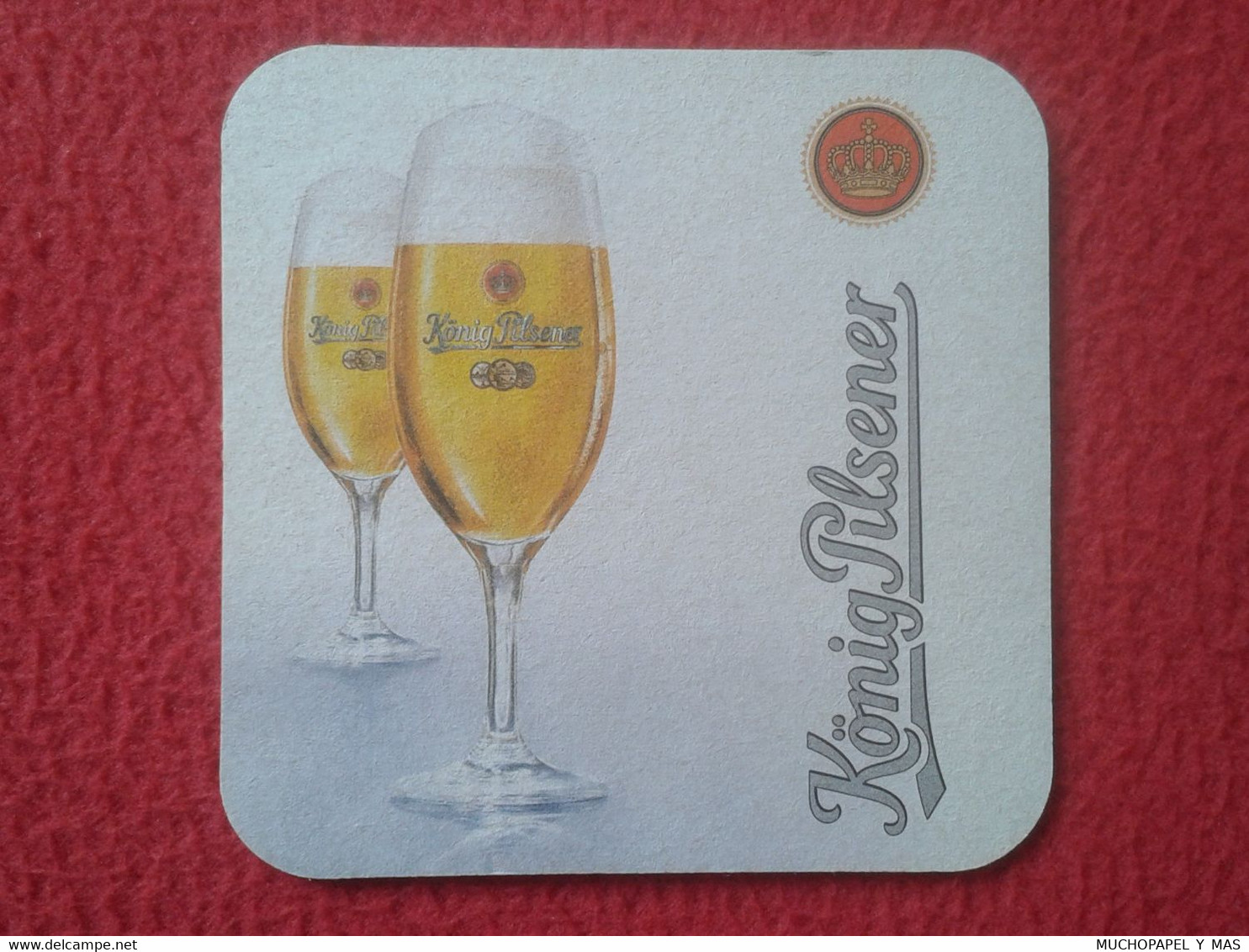 POSAVASOS COASTER MAT KÖNIG PILSENER BIERE BEER CERVEZA CERVEJA LA BIÈRE BIER BIRRA GERMANY ? GIRL WOMAN VER FOTOS...... - Sotto-boccale