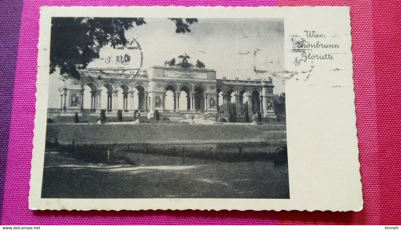 CPA.  WIEN - SCHÖNEBRUNN GLORIETTE - 1935 TIMBRE OSTERREICH G. JUNG GROSCHEN - Castello Di Schönbrunn