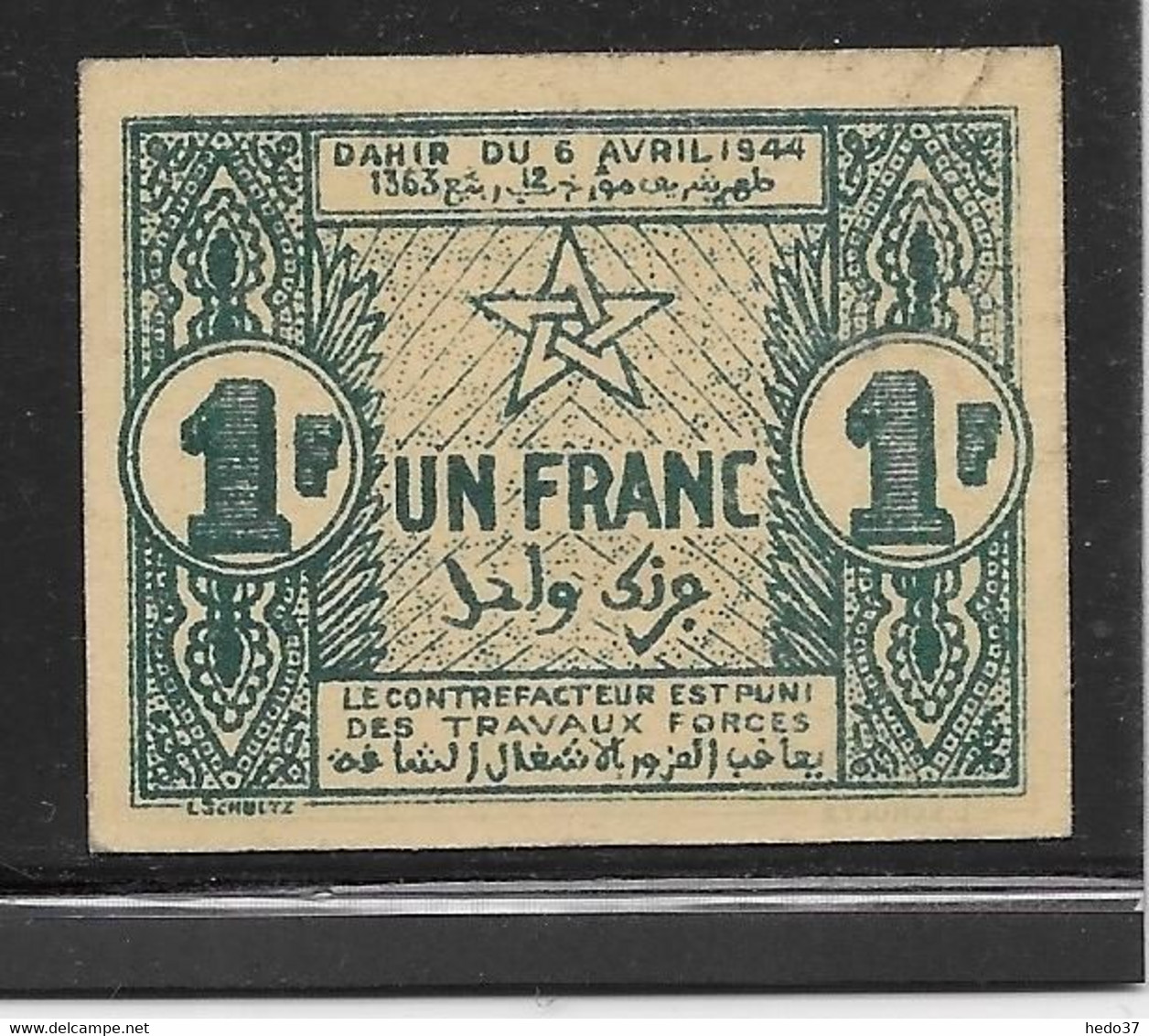 Maroc - 1 Franc - Pick N°42 - NEUF - Marokko