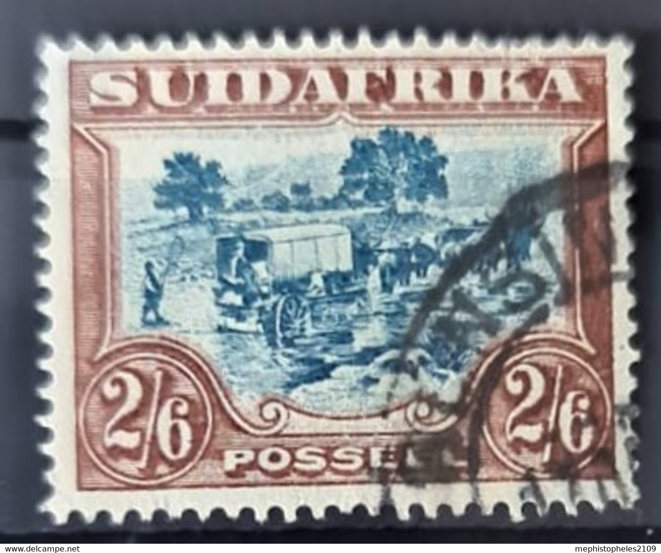 SOUTH AFRICA 1927/28 - Canceled - Sc# 30b - 2sh6p - Gebraucht