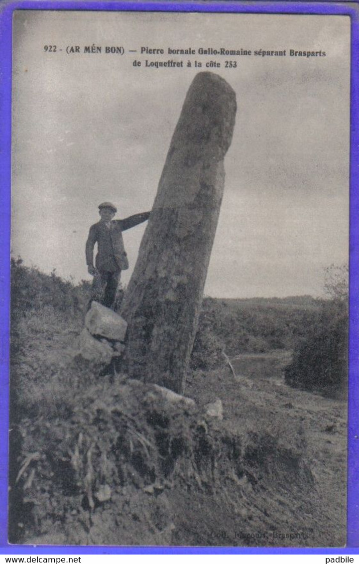 Carte Postale 29. Brasparts  Loqueffret  La Pierre Borne  Très Beau Plan - Autres & Non Classés