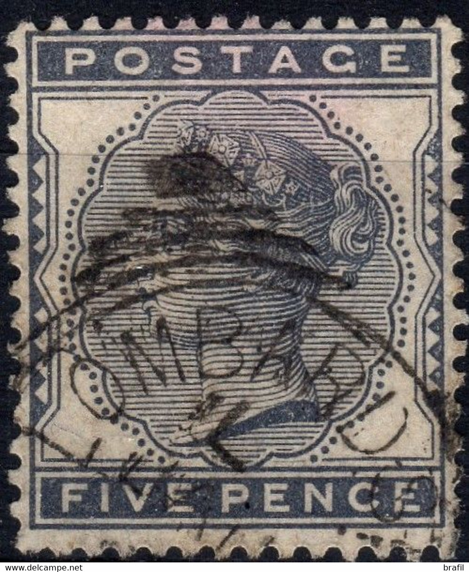 1880 Gran Bretagna, 5 P. Usato - Zonder Classificatie