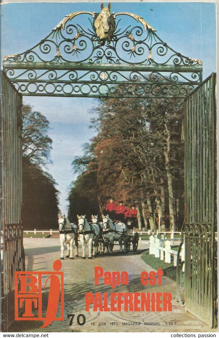 Bibliothéque Du Travail, BT J , N° 70 , 1972 , PAPA EST PALEFRENIER , Frais Fr 2.45 € - Autres & Non Classés