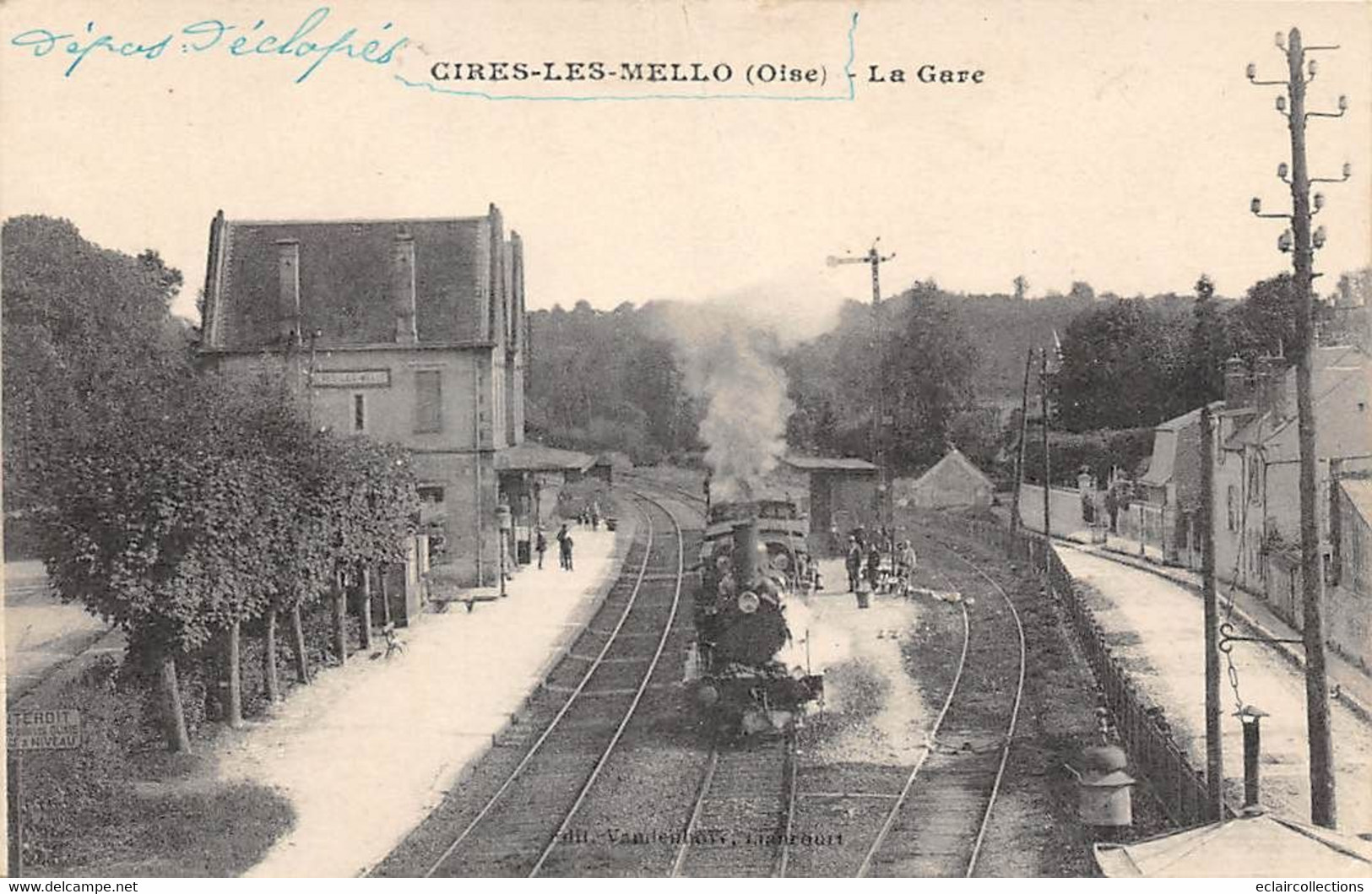 Cires-lès-Mello     60        Intérieur De La Gare   - Train - 4  (voir Scan) - Andere & Zonder Classificatie