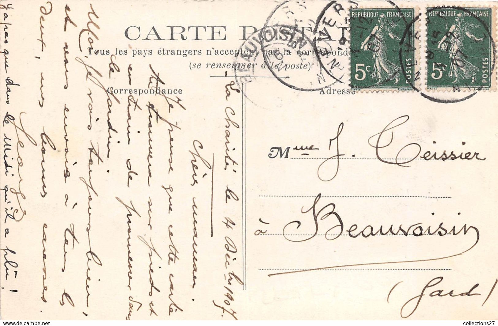 58-LA-CHARITE- CRUE DU 19 OCTOBRE 1907- LA LOIRE DANS LE FAUBOURG - La Charité Sur Loire