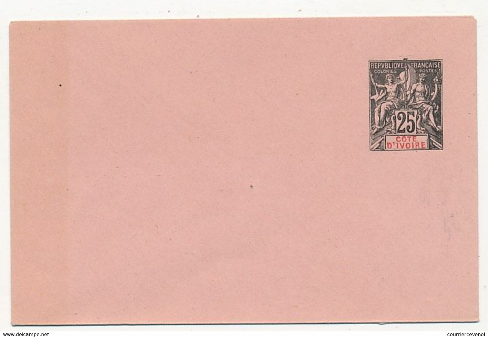 COTE D'IVOIRE - Entier Postal (enveloppe) 25c Groupe Impression Vive - Ref EN 5 - 116 X 76 Mm - Neufs