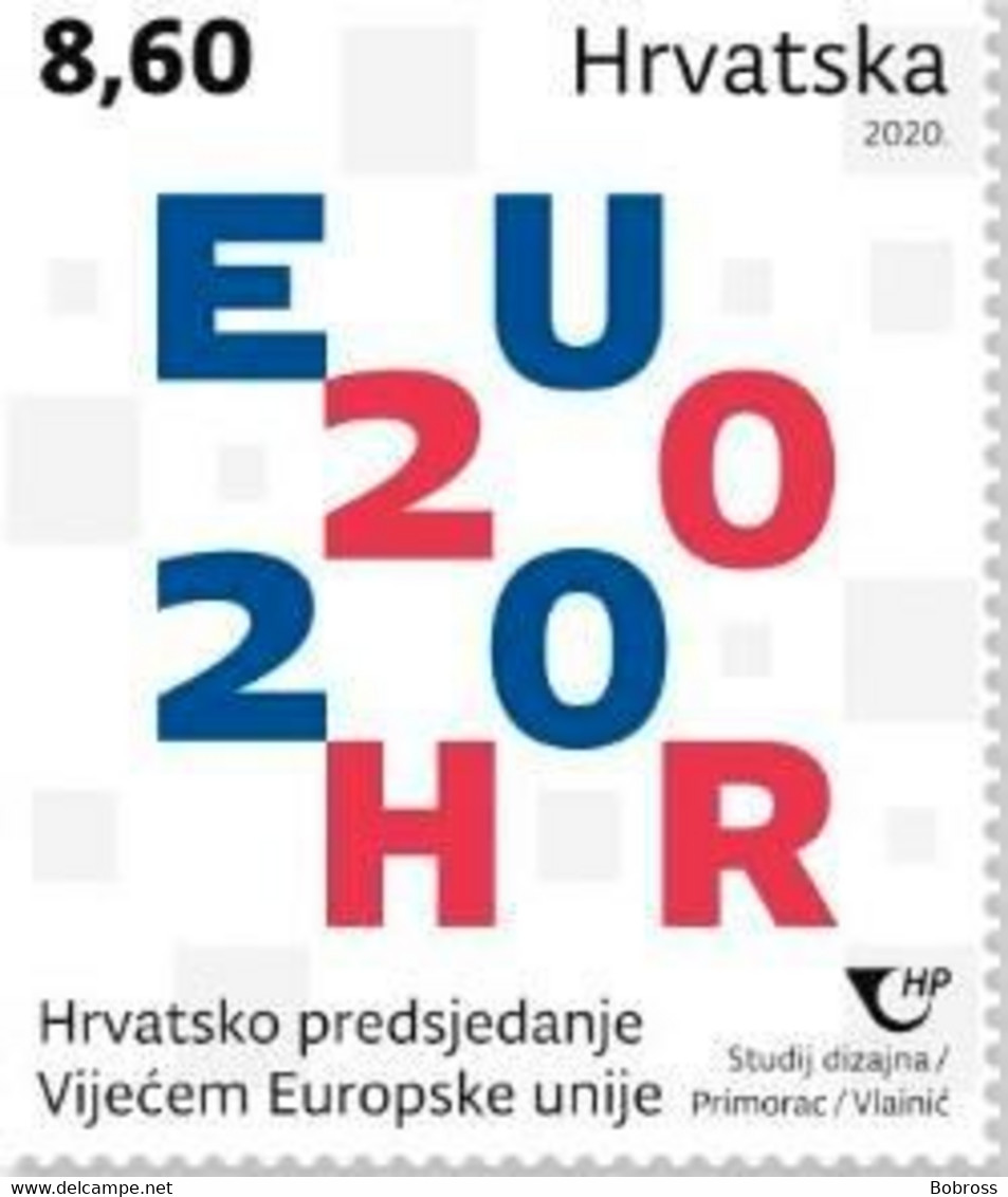 2020 Croatian Presidency Of The Council Of The Euopean Union, Croatia, Hrvatska, MNH - Croatia