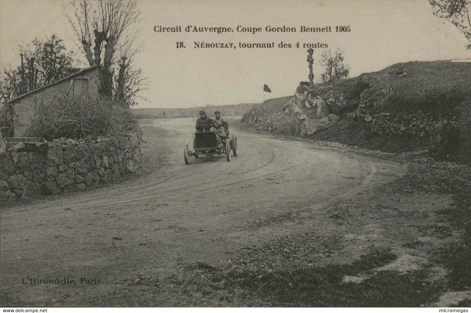 Circuit D'Auvergne - Coupe Gordon Bennett 1905 - 18 - Nébouzat, Tournant Des 4 Routes - Otros & Sin Clasificación