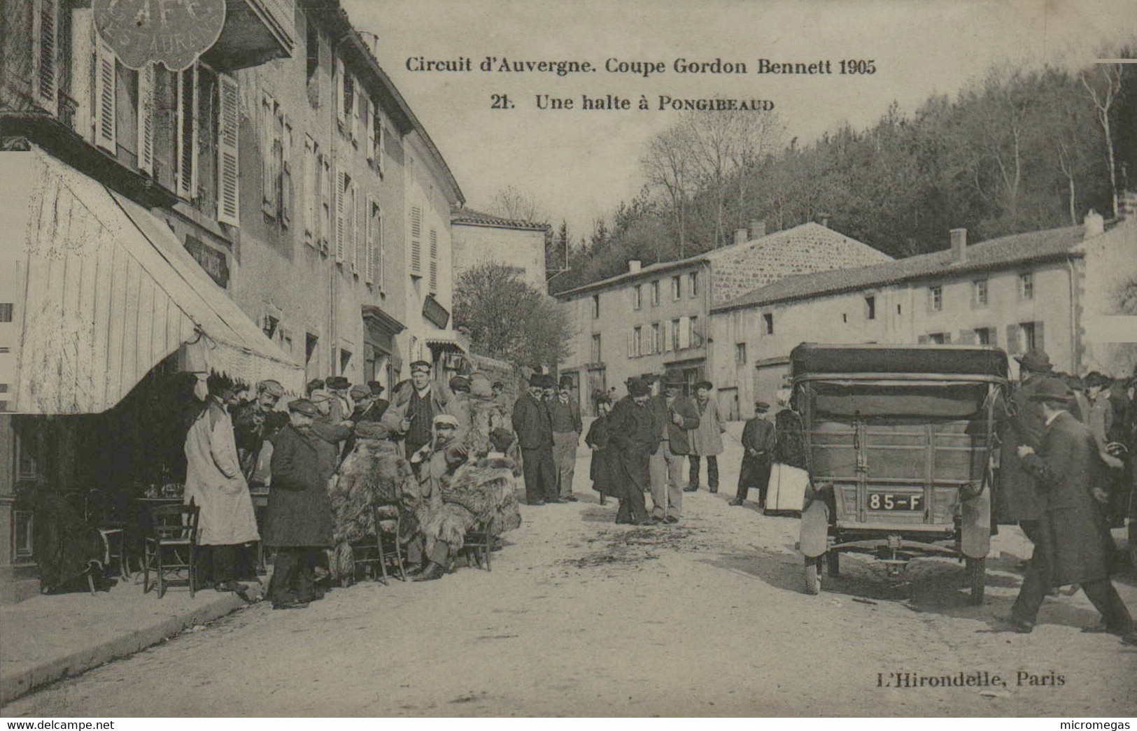 Circuit D'Auvergne - Coupe Gordon Bennett 1905 - 21 - Une Halte à PONGIBEAUD - Other & Unclassified