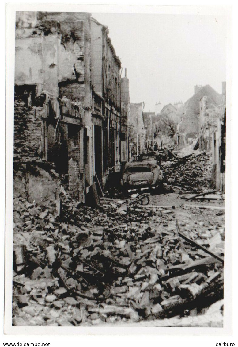 1940s VINTAGE PHOTO Wehrmacht, Blick Auf Die Ruinen Von Calais, Frankreich, France, Ruins - Guerra, Militari