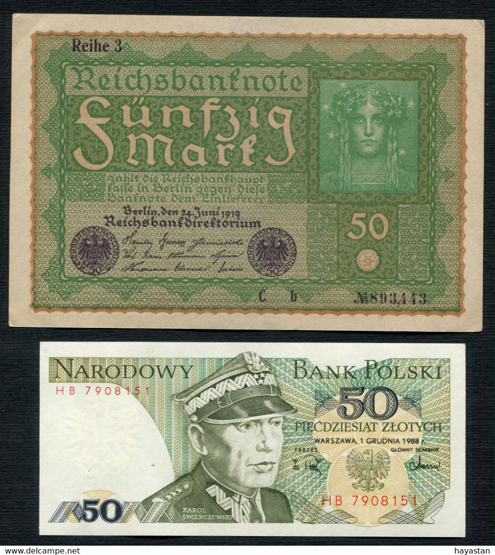 LOT DE 7 BILLETS D' ALLEMAGNE - AUTRICHE - POLOGNE - RUSSIE - Lots & Kiloware - Banknotes