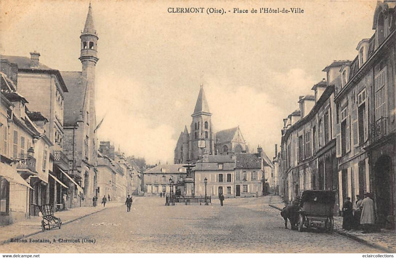 Clermont        60           Place De L'Hôtel De Ville        (voir Scan) - Clermont