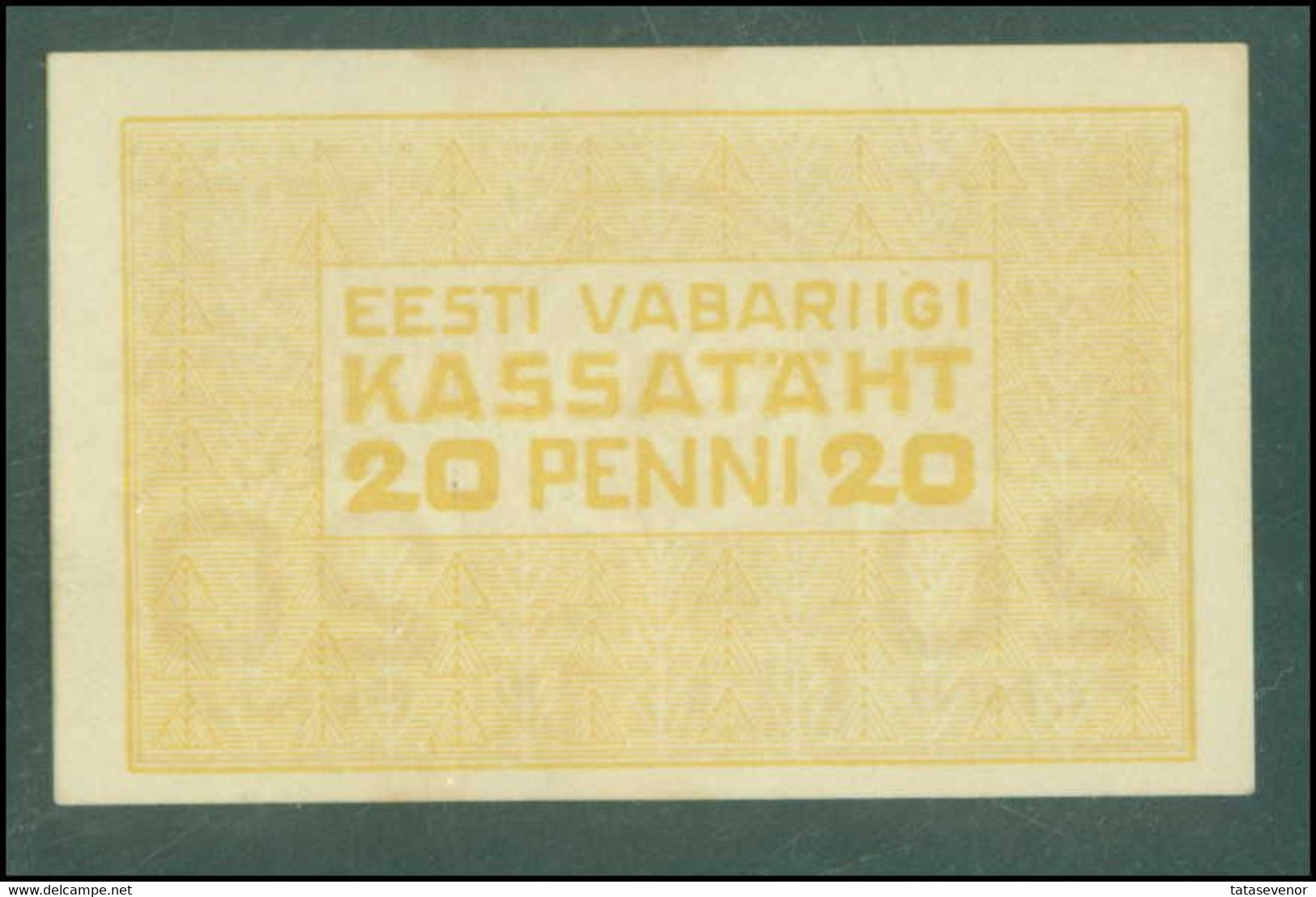 ESTONIA 20 Penni Note 1919-1920 P41 UNC/AUNC - Estonia